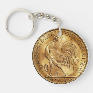 French Marianne Rooster  Key Ring