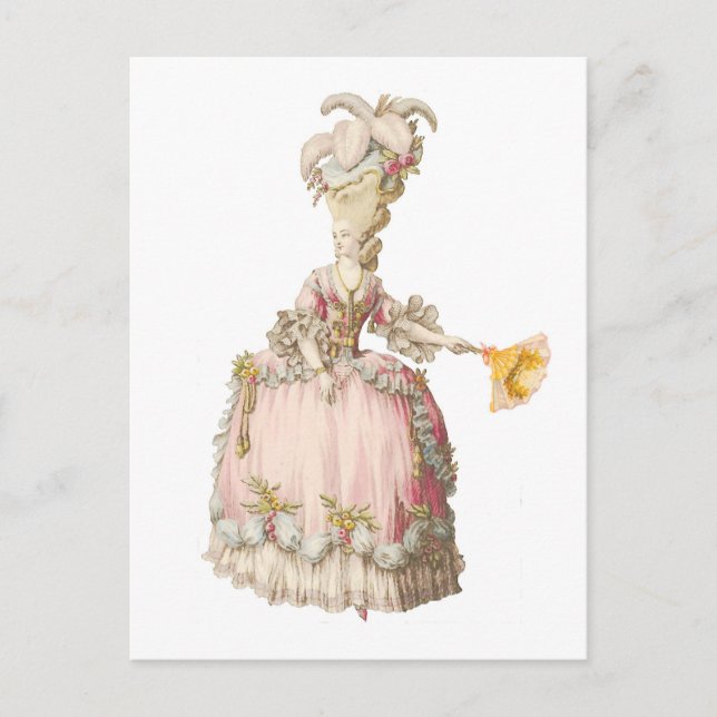 French Marie Antoinette PostCard (Front)
