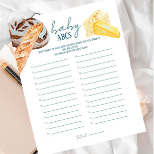 French Market - Baby Shower Baby ABCs Game