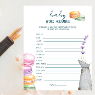 French Market - Baby Word Scramble Game