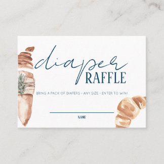 French Market - Baguette - Diaper Raffle Insert