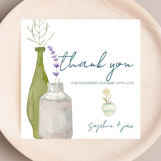 French Market - Flowers - Shower Thank You Card (Creator Uploaded)