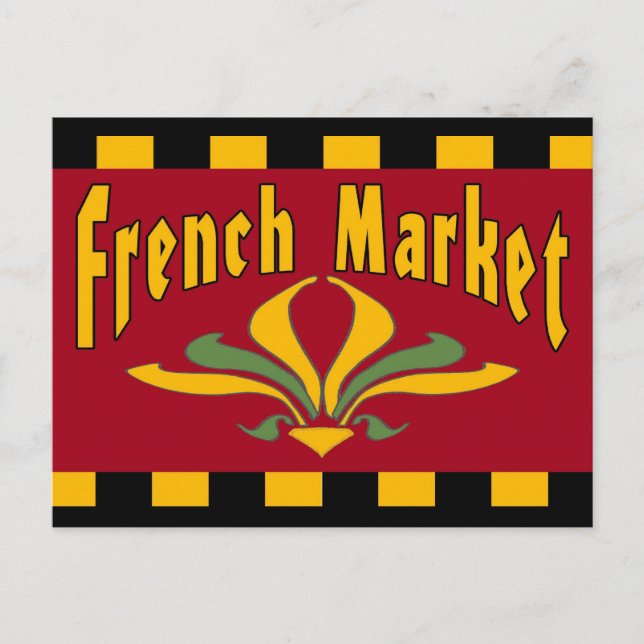 French MArket Postcard (Front)