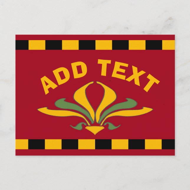 French Market Sign Postcard (Front)