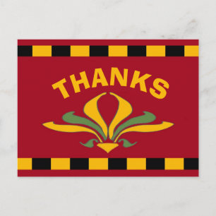 French Market Sign , THANKS, Postcard