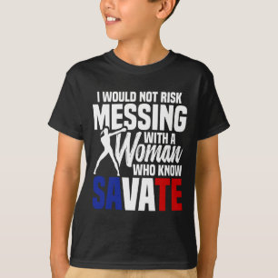 French Martial Arts Savate Instructor Kickboxing S T-Shirt