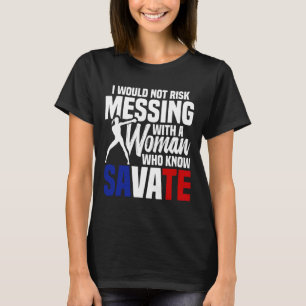 French Martial Arts Savate Instructor Kickboxing S T-Shirt
