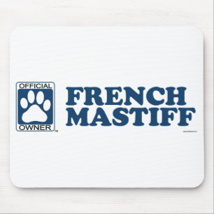 French Mastiff Blue Mouse Pad