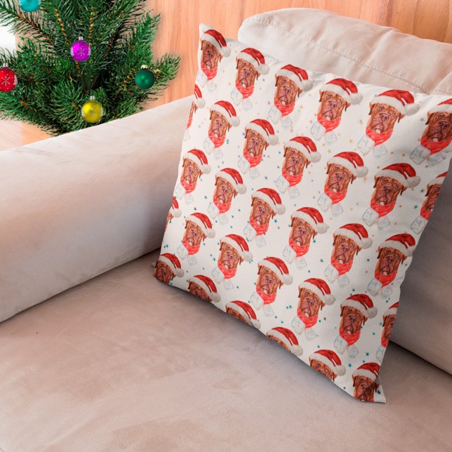 French Mastiff Dog Breed Christmas Cushion (Creator Uploaded)