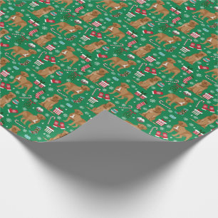 French Mastiff Dog Christmas Wrapping Paper
