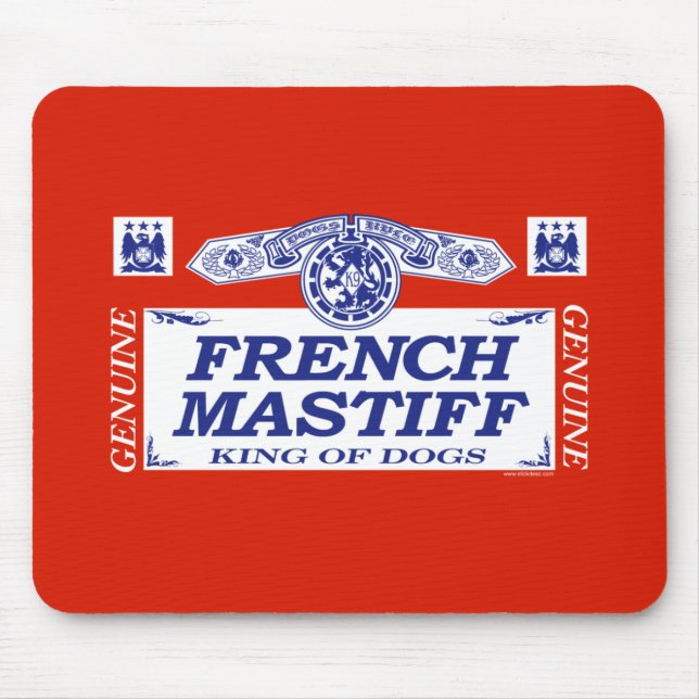 French Mastiff Mouse Pad (Front)