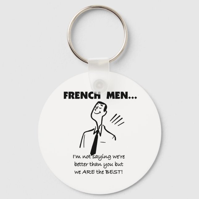 French Men Are Best Key Ring (Front)