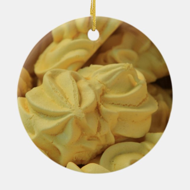 French meringue Christmas ornament (Back)