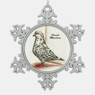 French Mondain 1973 Snowflake Pewter Christmas Ornament