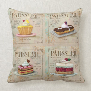 French multi Patisserie Pillow