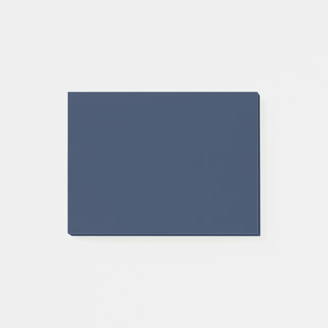 French Navy Blue Solid Colour Post-it Notes (Front)