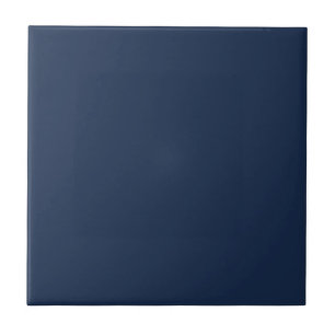 French Navy Blue Solid Colour Tile