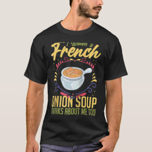 French Onion Soup Recipe Mix Bowl Japanese Cheese  T-Shirt