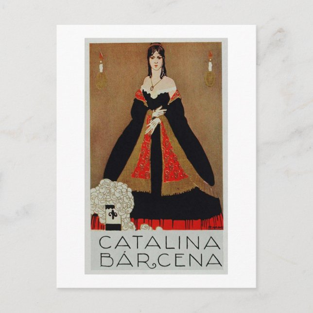 French Opera Poster Postcard (Front)