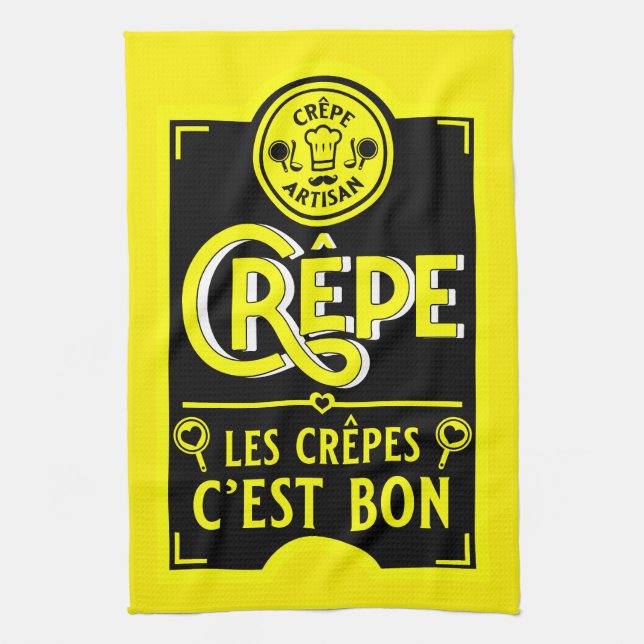 French Pancakes Tea Towel (Vertical)
