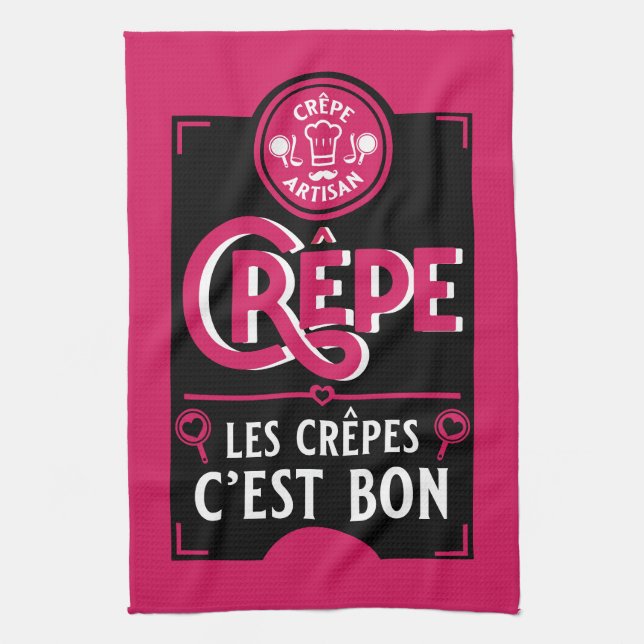 French Pancakes Tea Towel (Vertical)