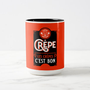 French Pancakes Two-Tone Coffee Mug