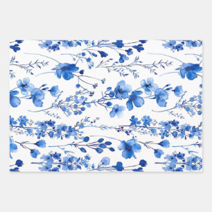 French Paper Wildflowers Pattern Design-98186