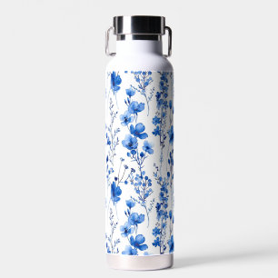 French Paper Wildflowers Pattern Design-98186 Water Bottle