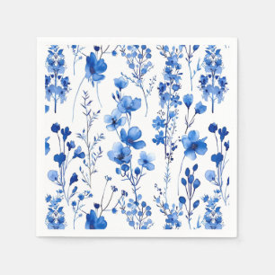 French Paper Wildflowers Patterns-98186 Napkin