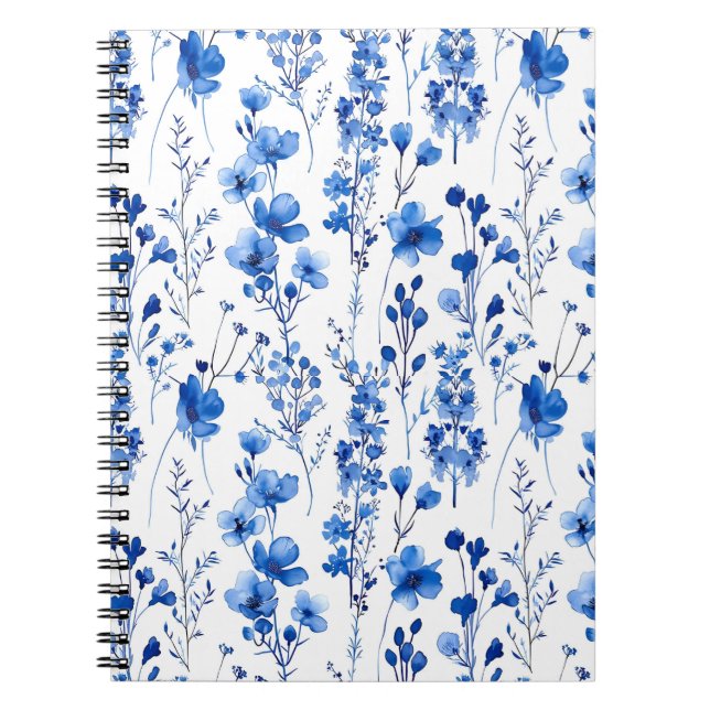 French Paper Wildflowers Patterns-98186 Notebook (Front)