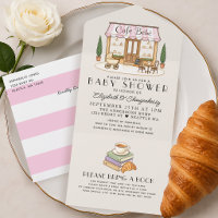French Paris Cafe Bébé Girl Baby Shower