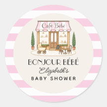 French Paris Cafe Bébé Girl Baby Shower