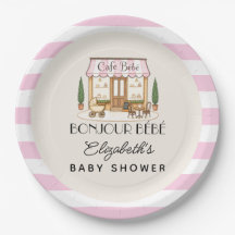 French Paris Cafe Bébé Girl Baby Shower