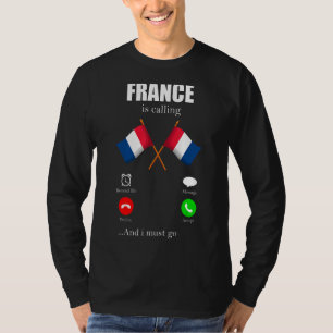 French  Paris  Eiffel Tower Marseille Bonjour Men T-Shirt