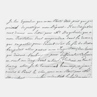 French Paris Script Tea Towel