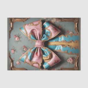 French Parisian Rococo Bow 2 Decoupage Paper