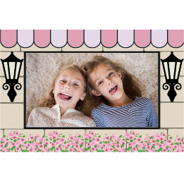 French Parisian theme Birthday photo frame poster