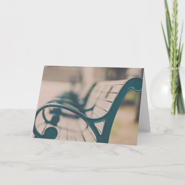 French Park Bench Card (Front)