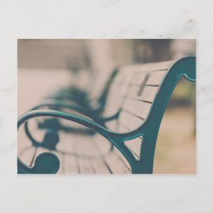 French Park Bench Postcard