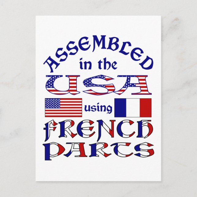 French Parts Postcard (Front)