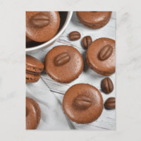French Pastry Espresso Coffee Bean Macarons