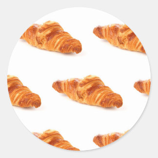French Pastry Sticker, Bakery Croissant Classic Round Sticker