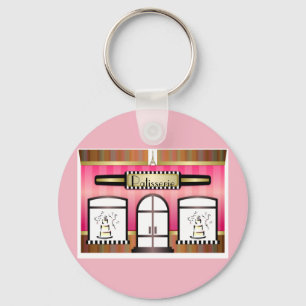 French Patisserie Paris Pink Keychain