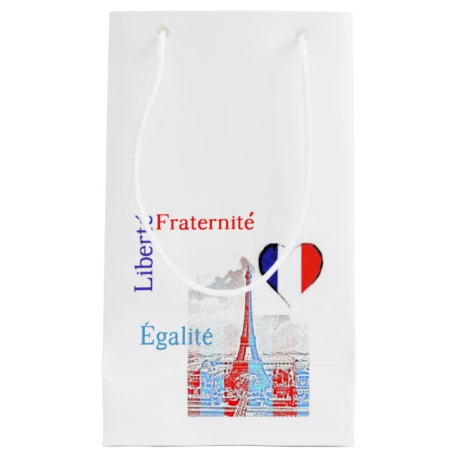 French patriotic small gift bag (Front)