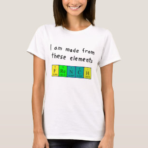 French periodic table patriotic shirt