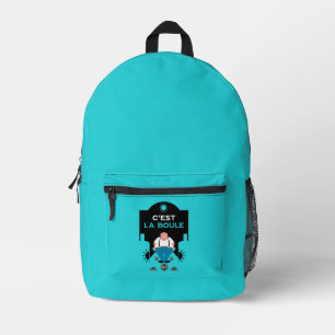 French Pétanque Bocce Printed Backpack