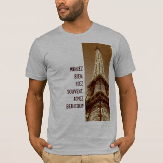 French Phrases Eiffel Tower Paris T-Shirt 1