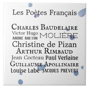 French Poets Tile