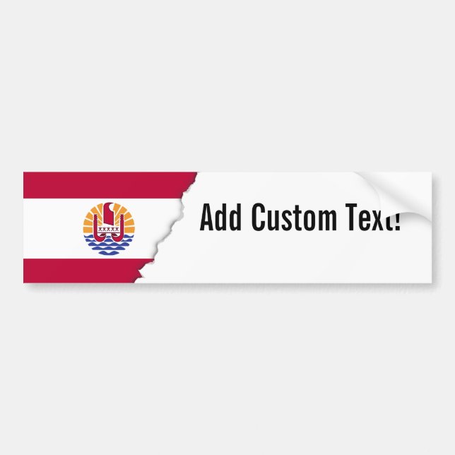 French Polenysia flag Bumper Sticker (Front)