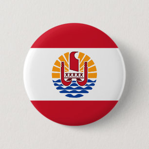 french polynesia 6 cm round badge